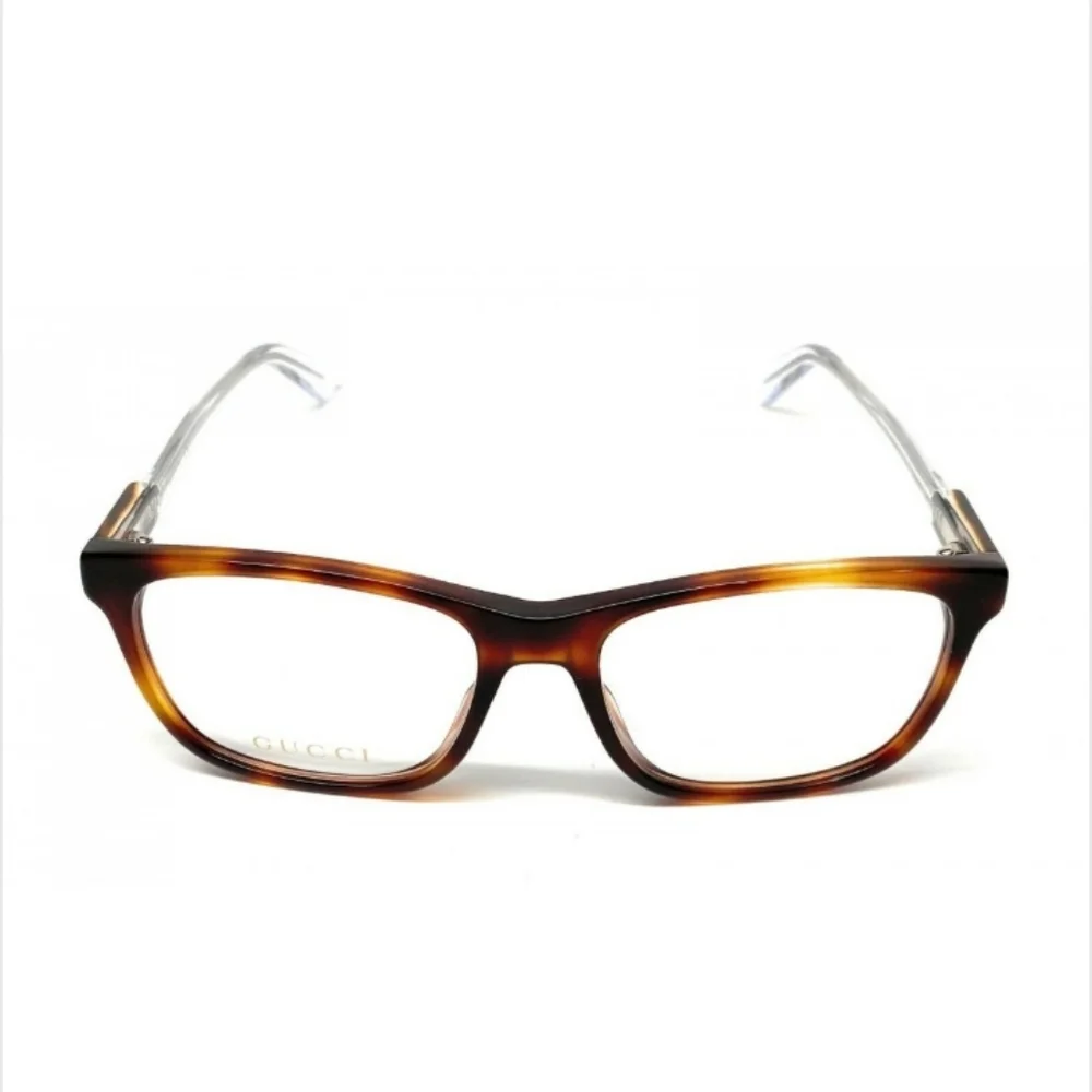 NEW GUCCI GG0490O 003 EYEGLASSES GUCCI GG0490O BROWN CLEAR EYEWEAR - Picture 4 of 6